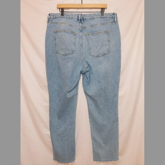 Good American Good Boy Side Slit Jeans in Indigo118 women's size 18 - Picture 6 of 6